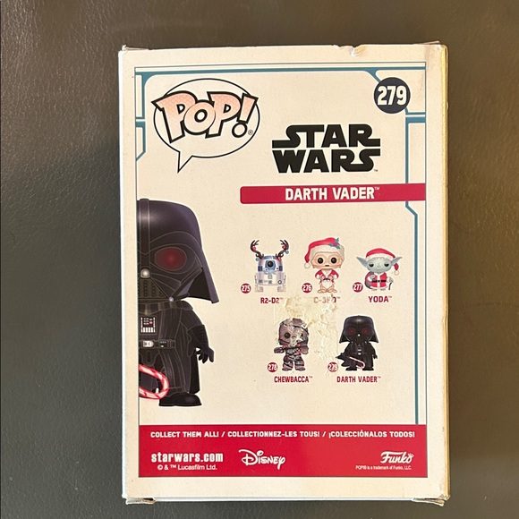 Funko Darth Vader Figure with Black Armor and Red Saber - Picture 4 of 7